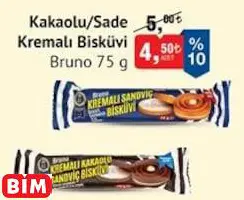 BRUNO KAKAOLU/SADE KREMALI BİSKÜVİ